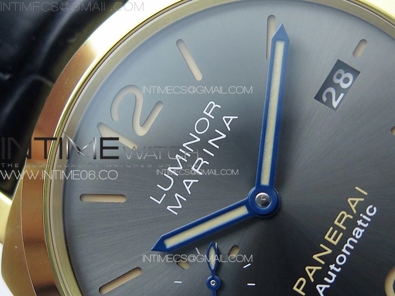 Pre Order PAM1115 RG VSF 1:1 Best Edition Blue Dial on Blue Leather Strap P.9010 Super Clone